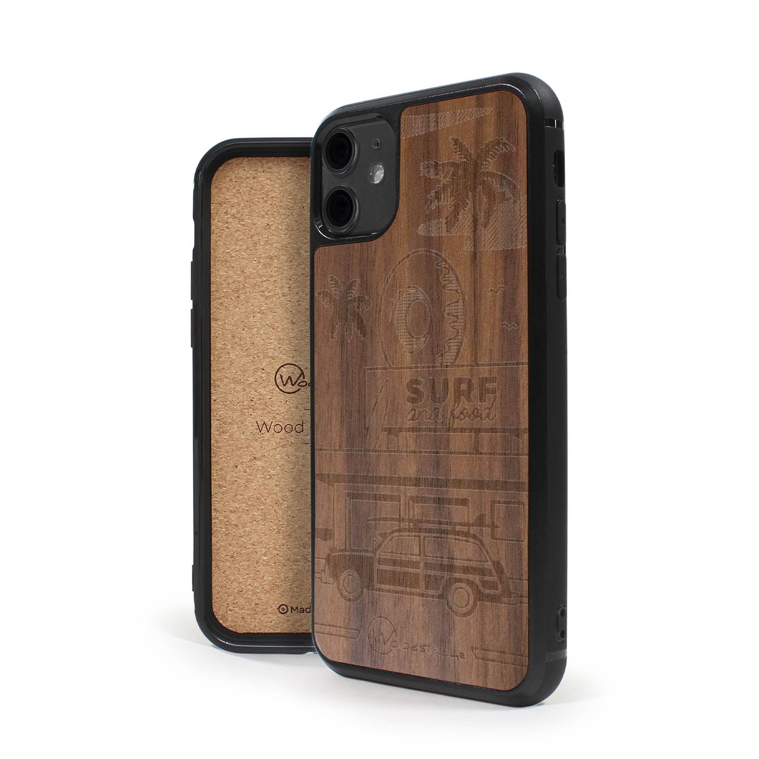 Coque iPhone en bois California