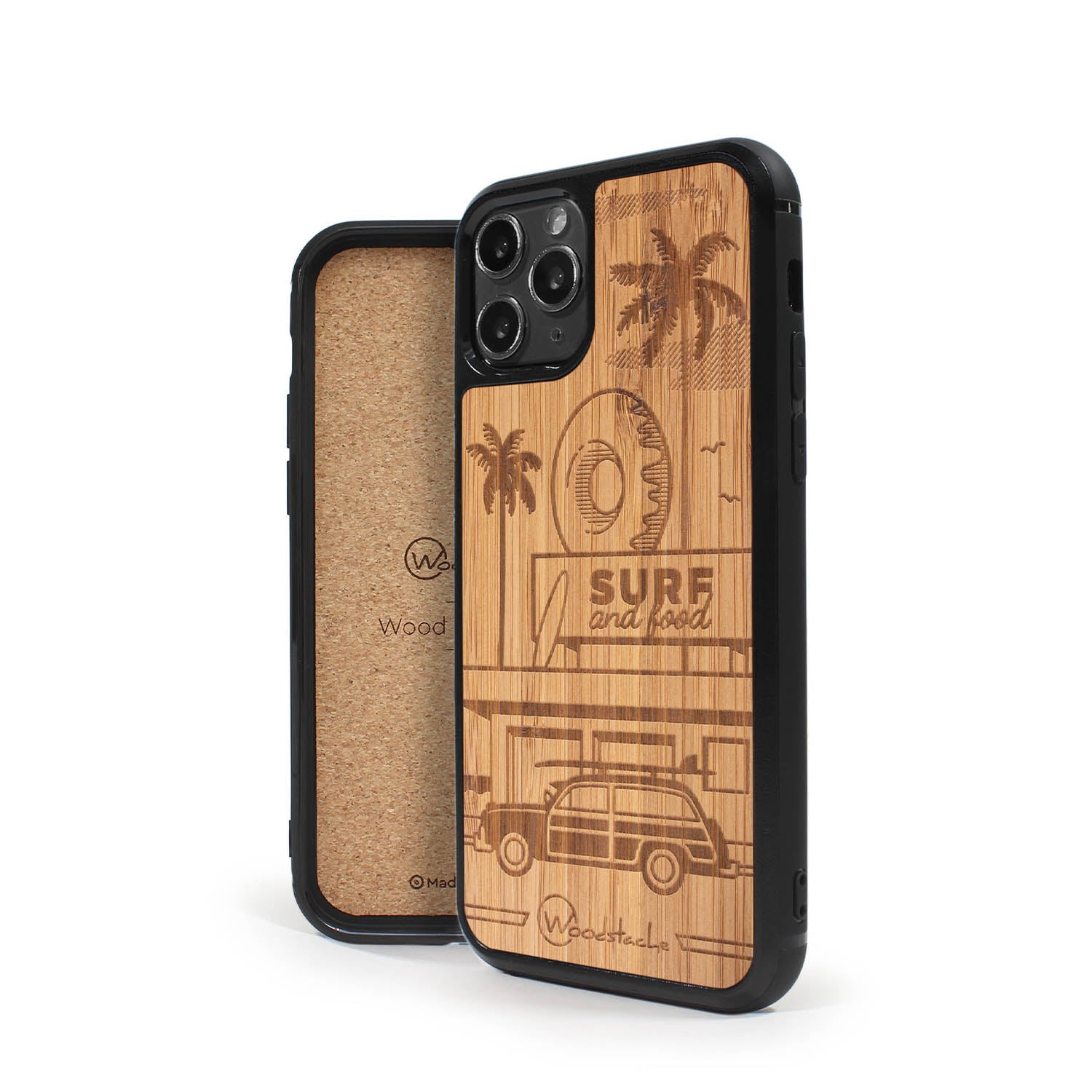 Coque iPhone en bois California