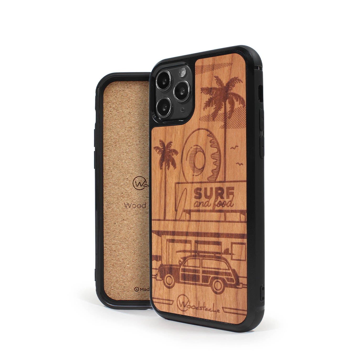 Coque iPhone en bois California