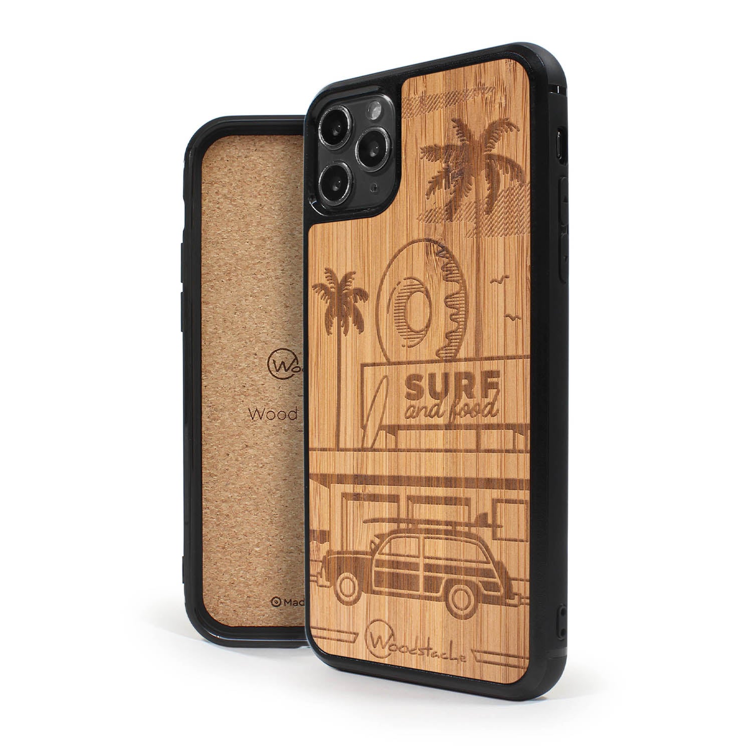 Coque iPhone en bois California