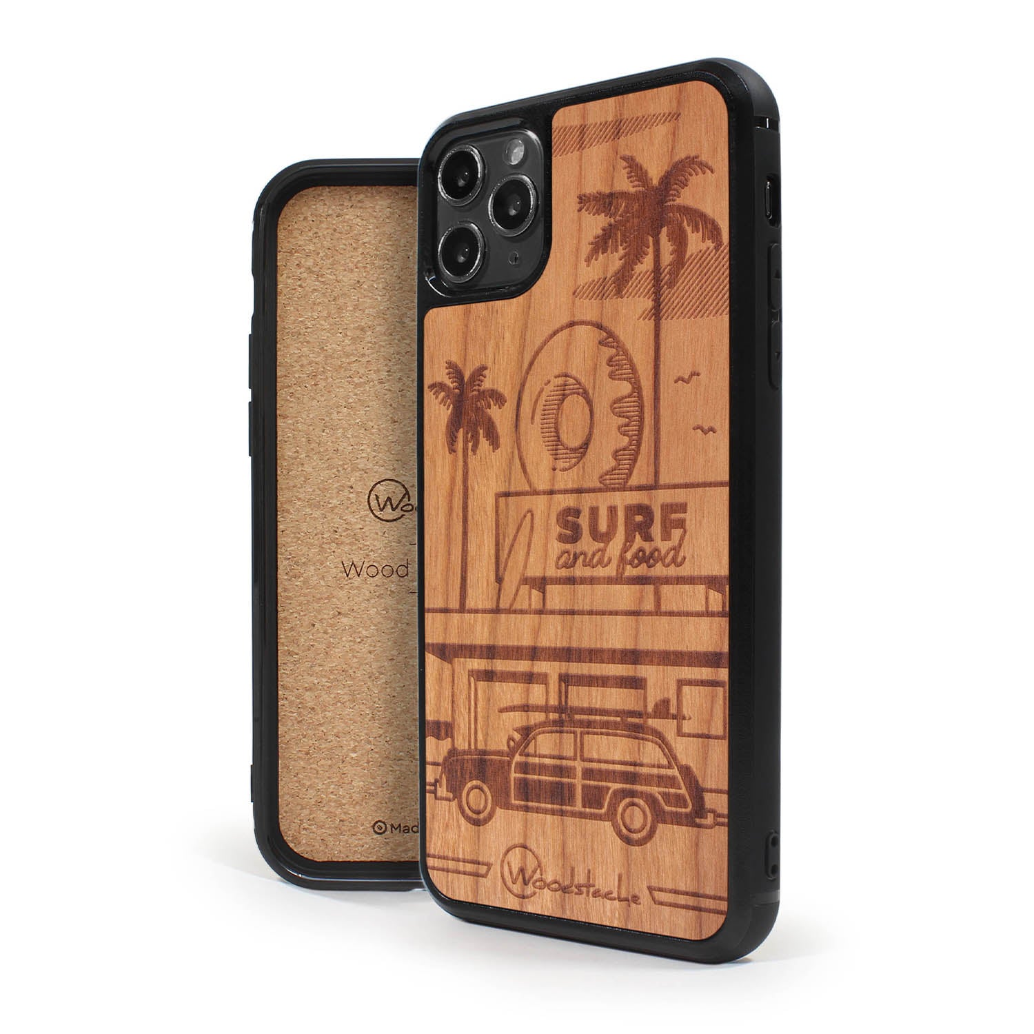 Coque iPhone en bois California