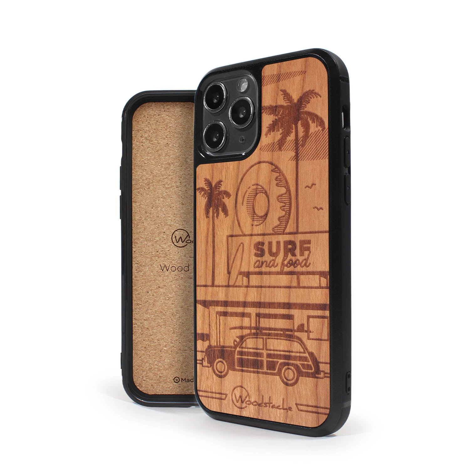 Coque iPhone en bois California