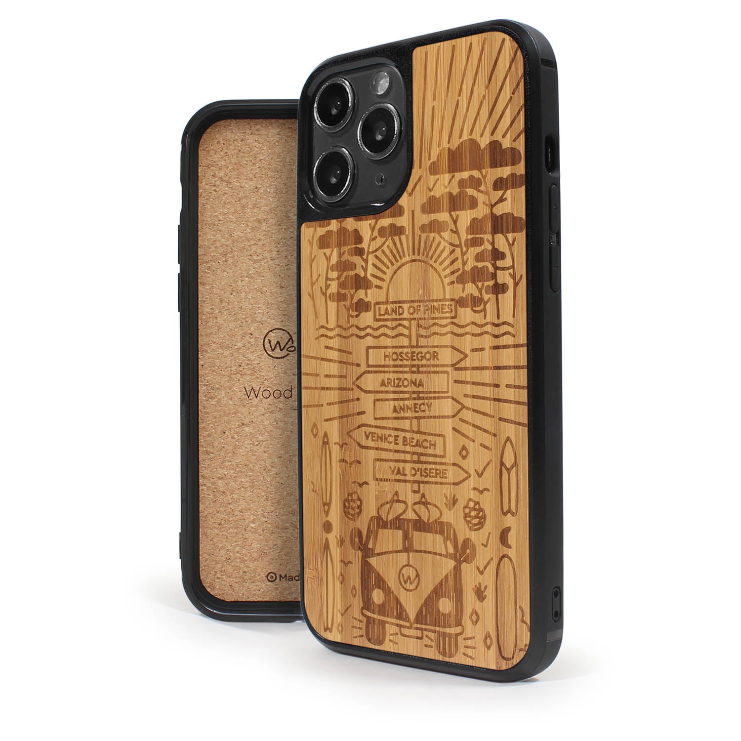 Coque iPhone en bois STORY II