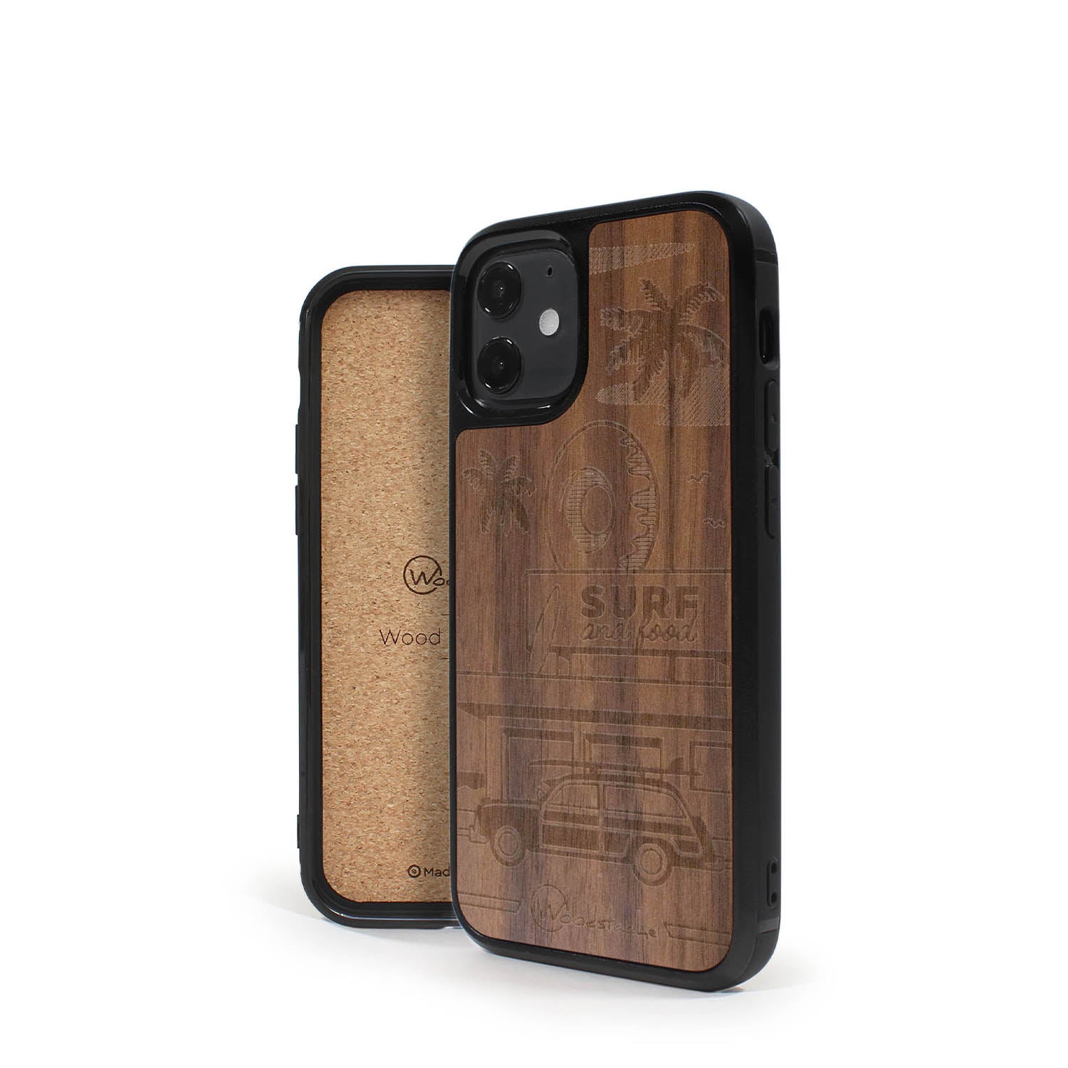 Coque iPhone en bois California