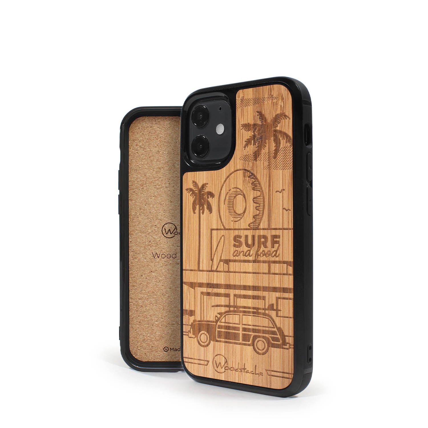 Coque iPhone en bois California