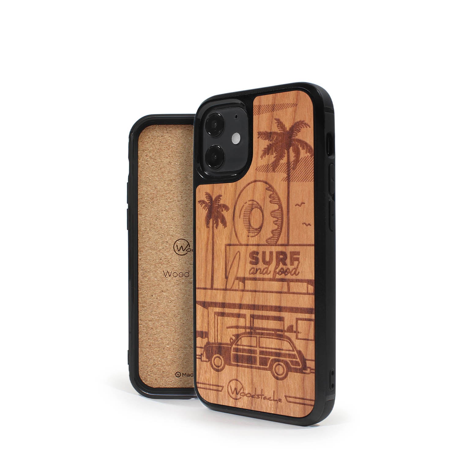 Coque iPhone en bois California