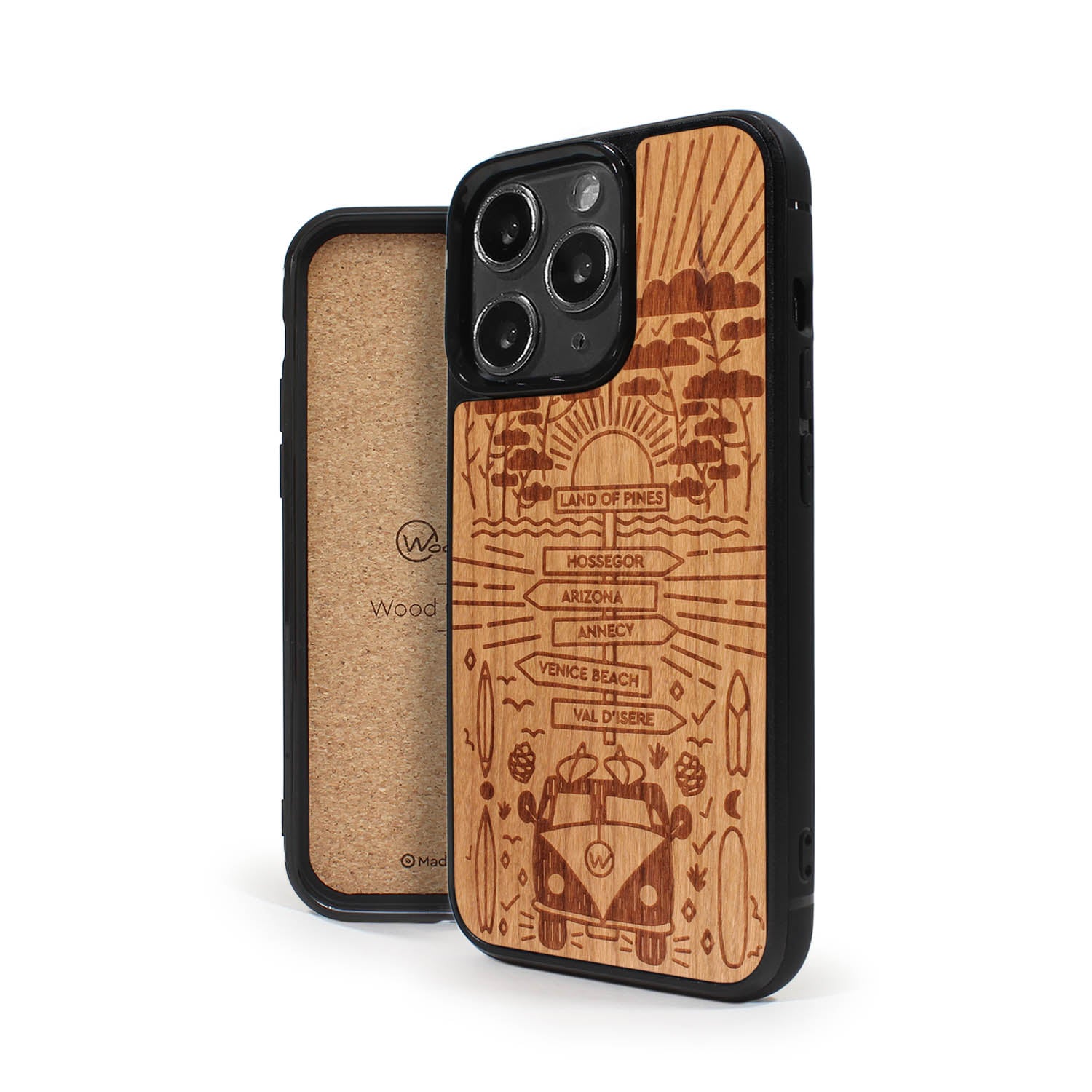 Coque iPhone en bois STORY II