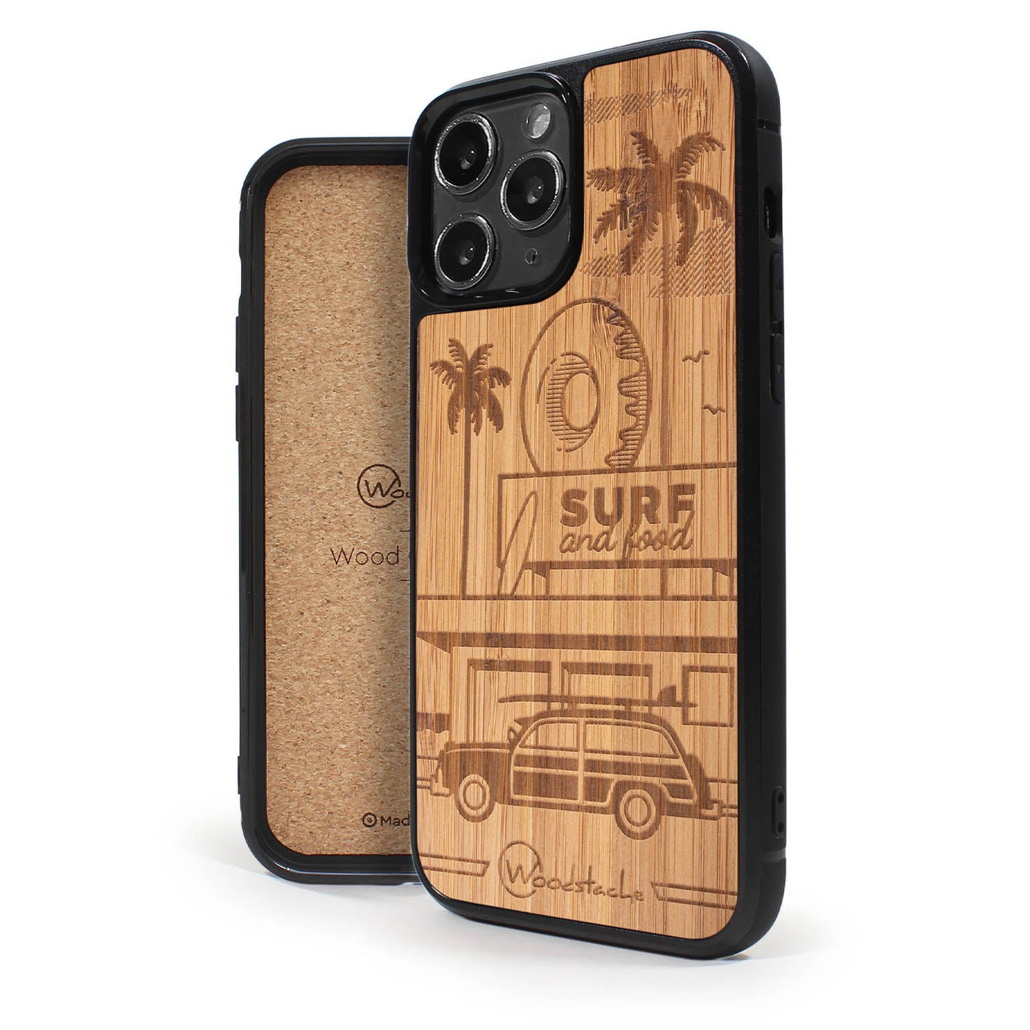 Coque iPhone en bois Explore