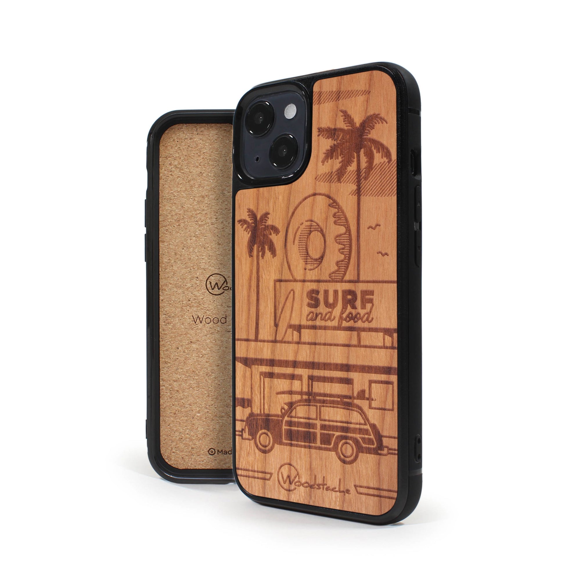 Coque iPhone en bois California