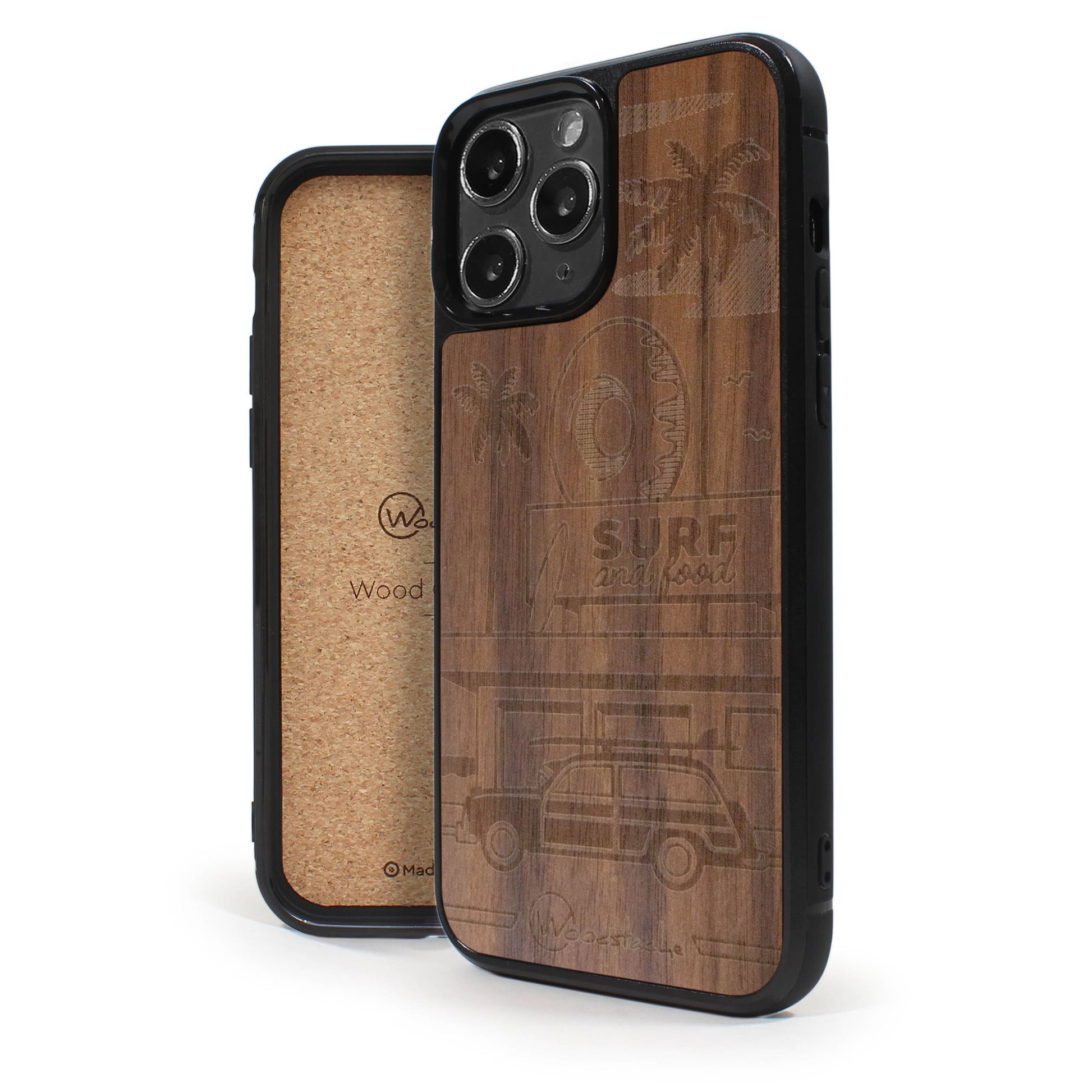 Coque iPhone en bois California