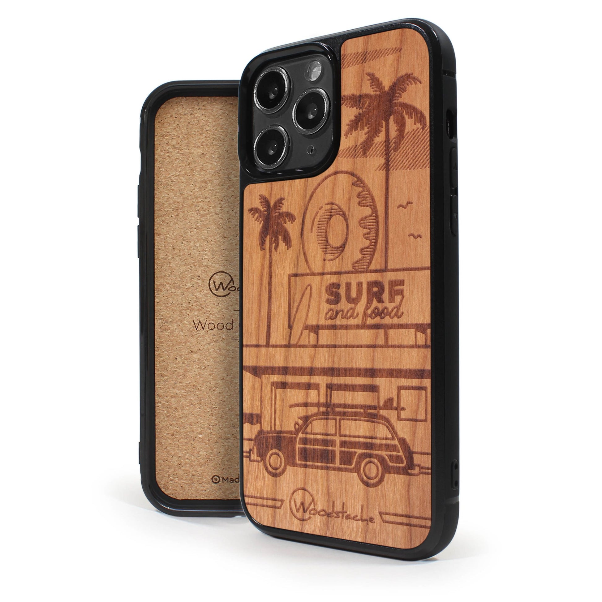 Coque iPhone en bois California