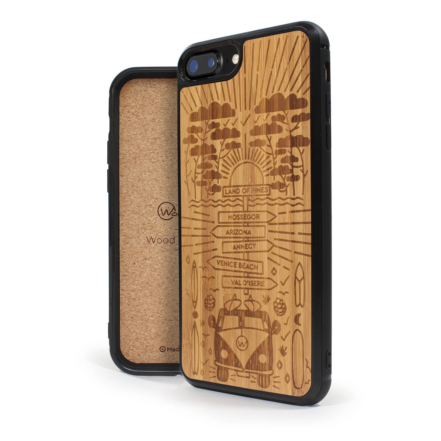 Coque iPhone en bois STORY II