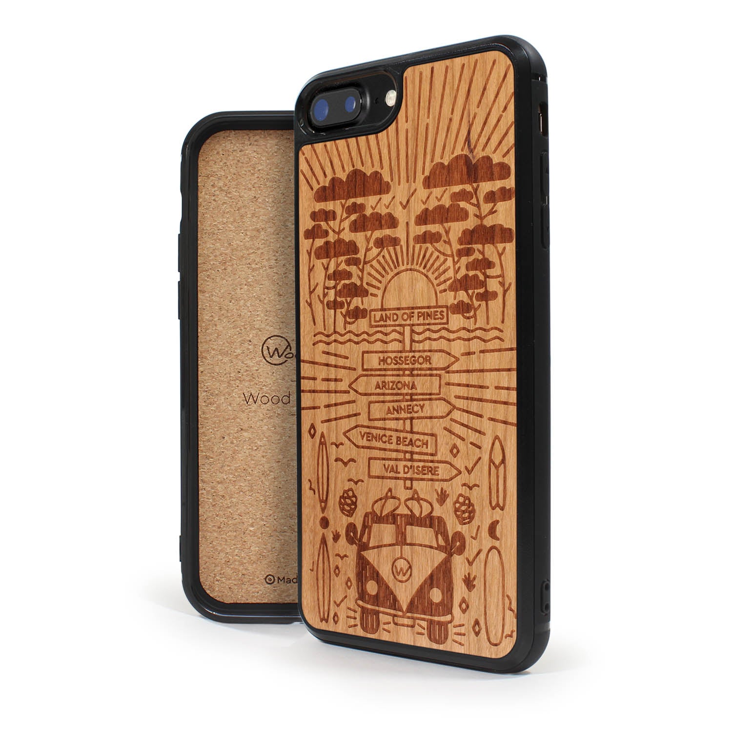 Coque iPhone en bois STORY II