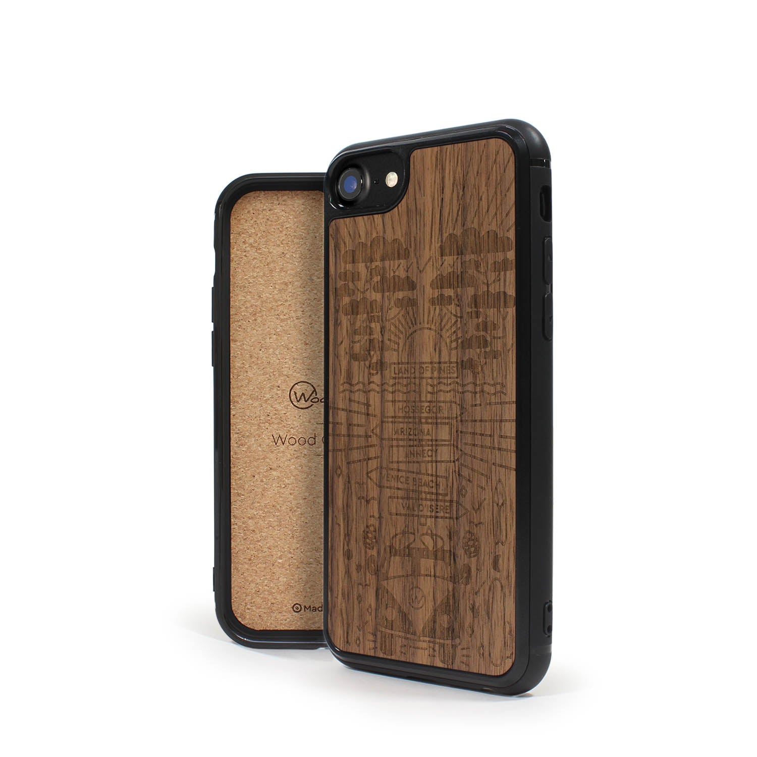 Coque iPhone en bois Explore