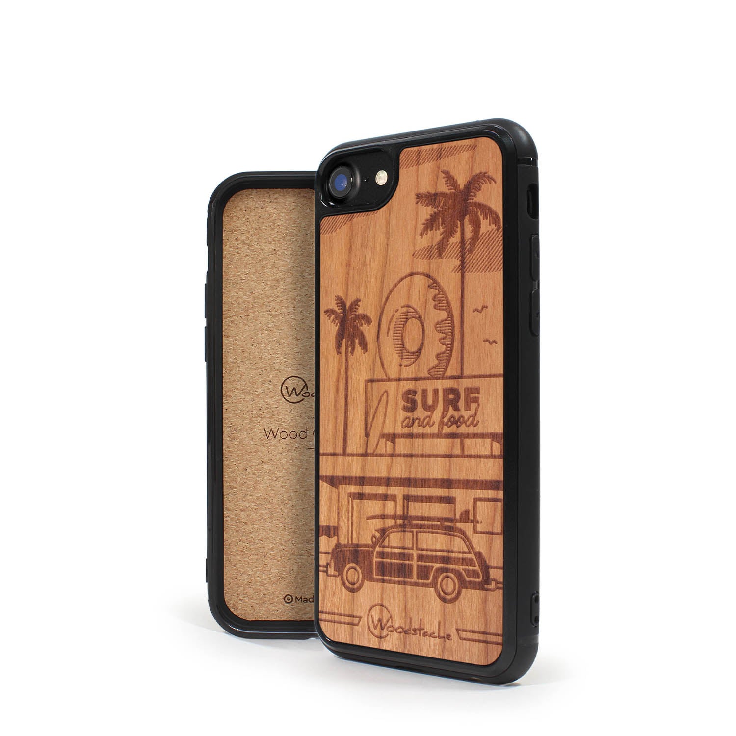 Coque iPhone en bois California