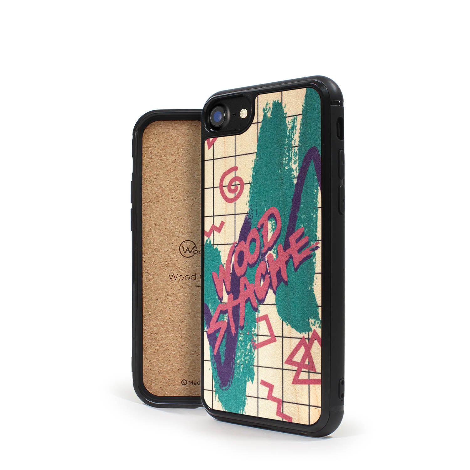 Coque iPhone en bois Nineties