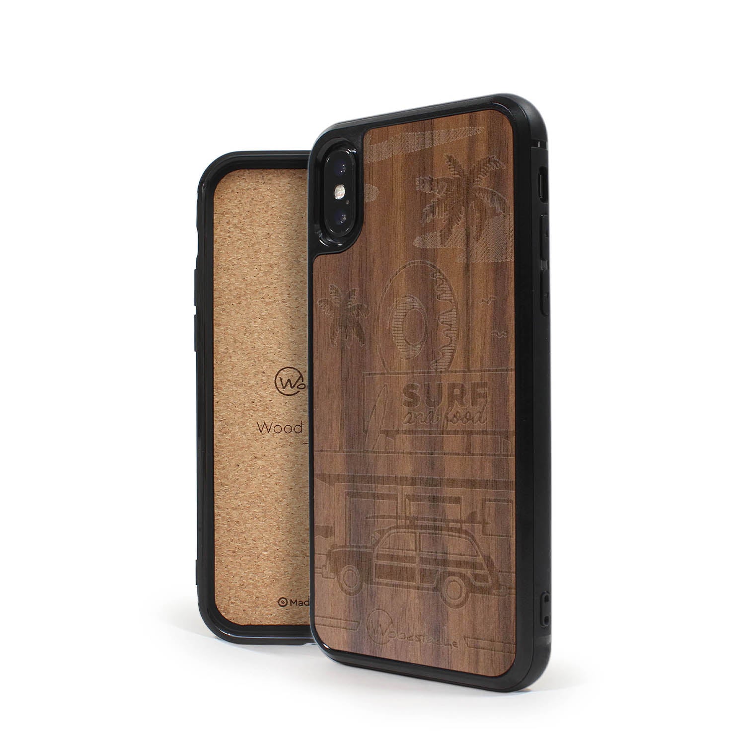 Coque iPhone en bois California