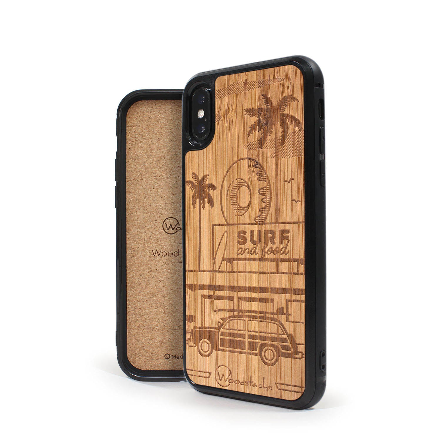 Coque iPhone en bois California