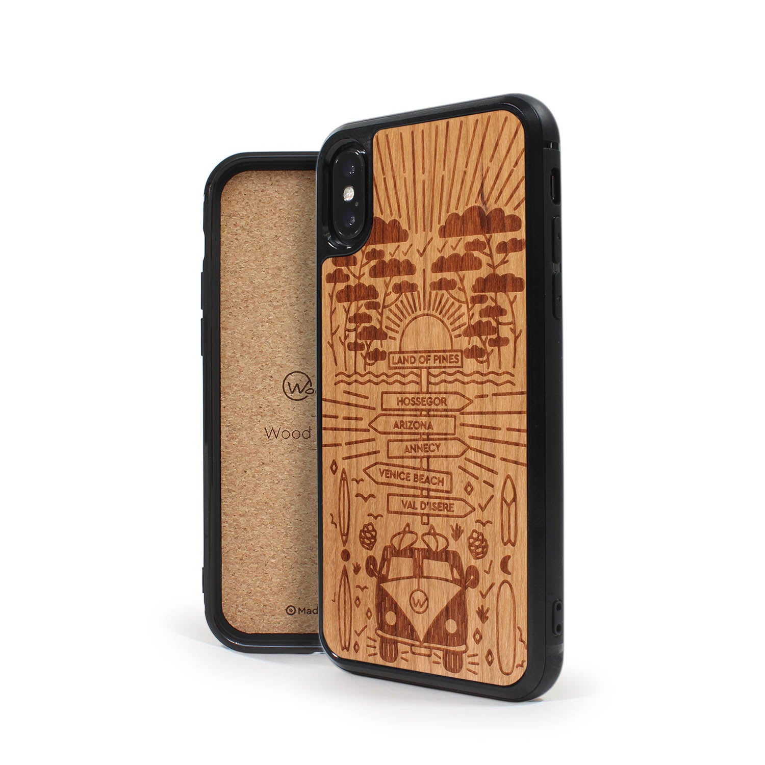 Coque iPhone en bois STORY II