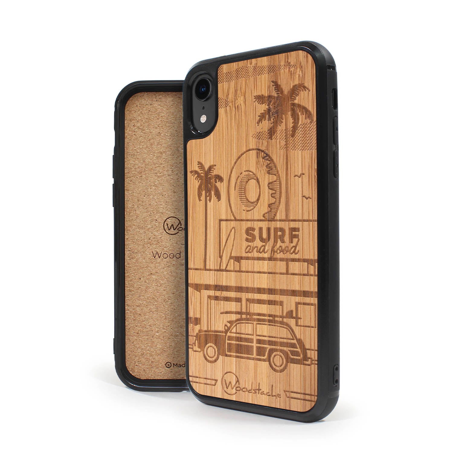 Coque iPhone en bois California