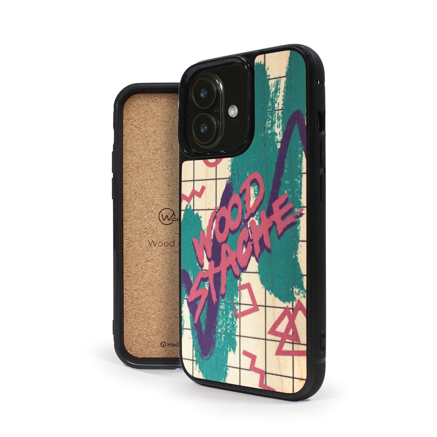 Coque iPhone en bois Nineties