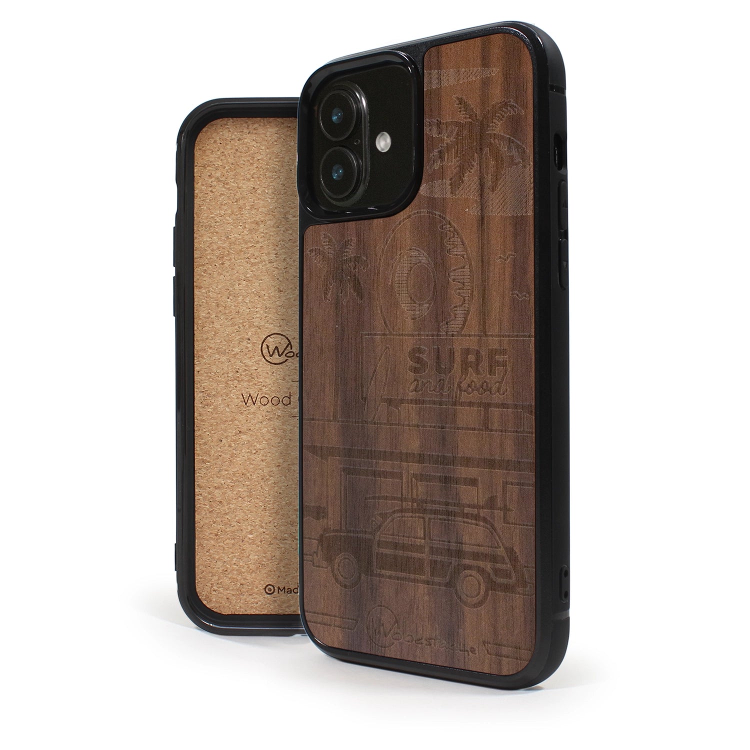 Coque iPhone en bois California