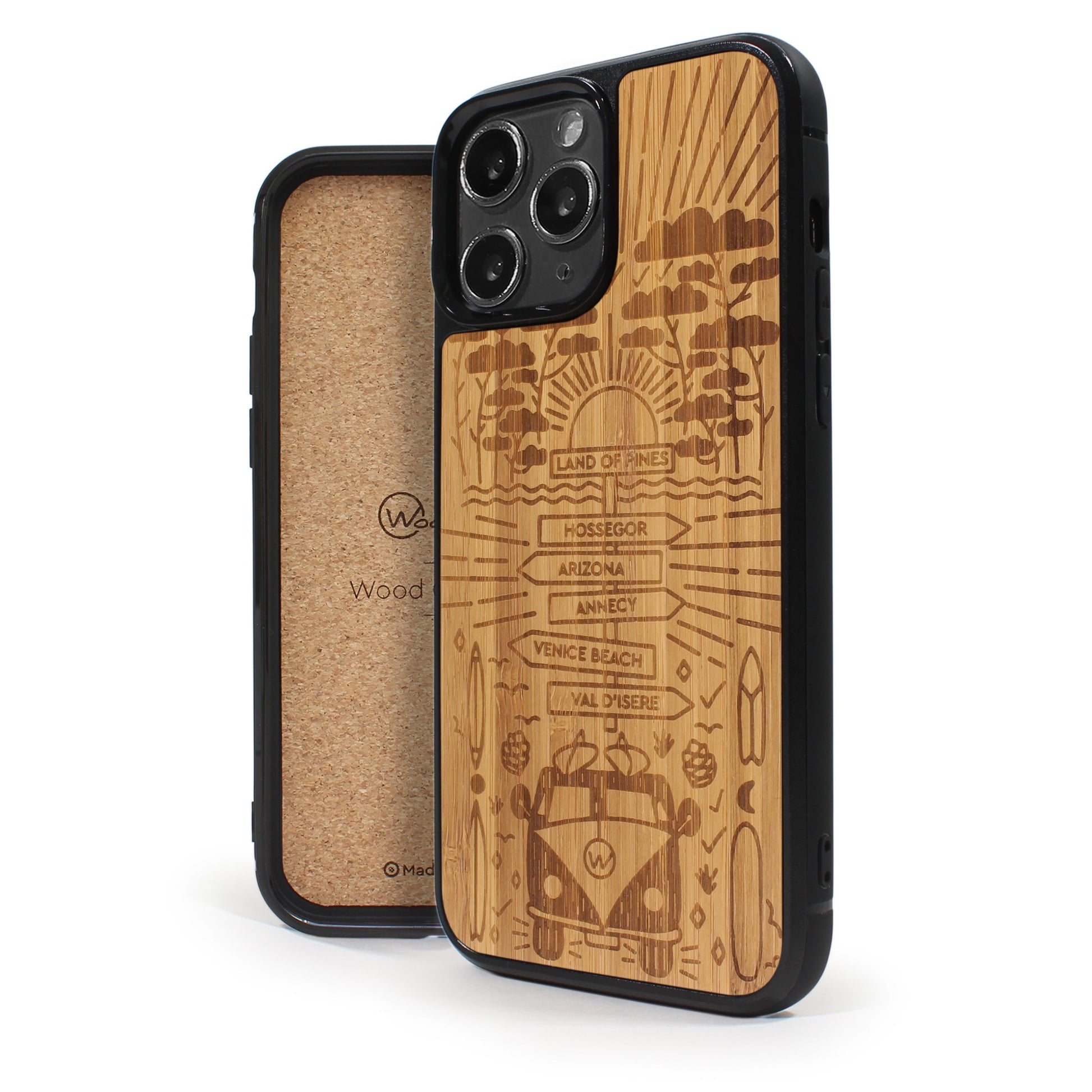 Coque iPhone en bois STORY II