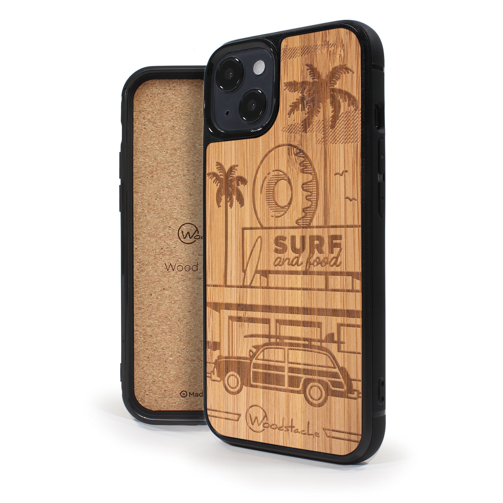 Coque iPhone en bois California