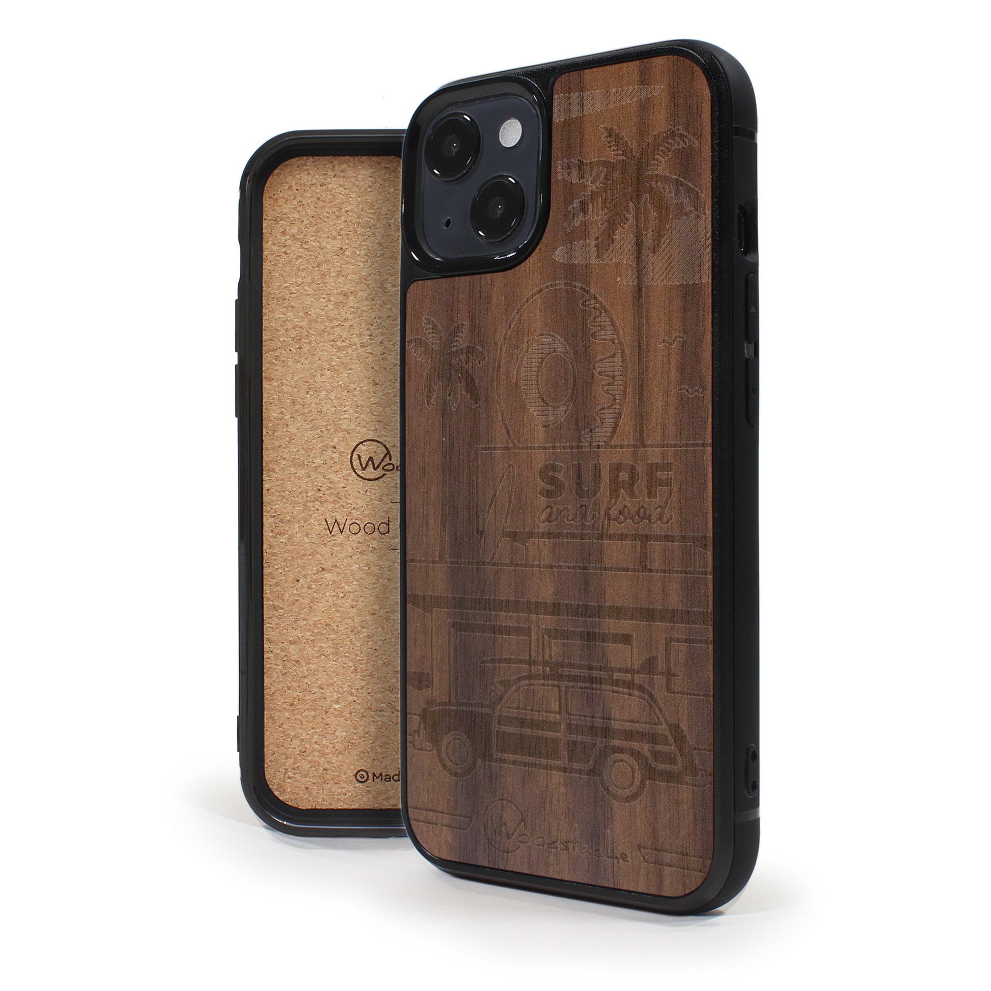 Coque iPhone en bois California