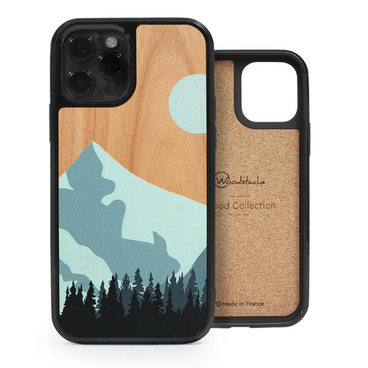 Coque iPhone en bois Mountain Escape