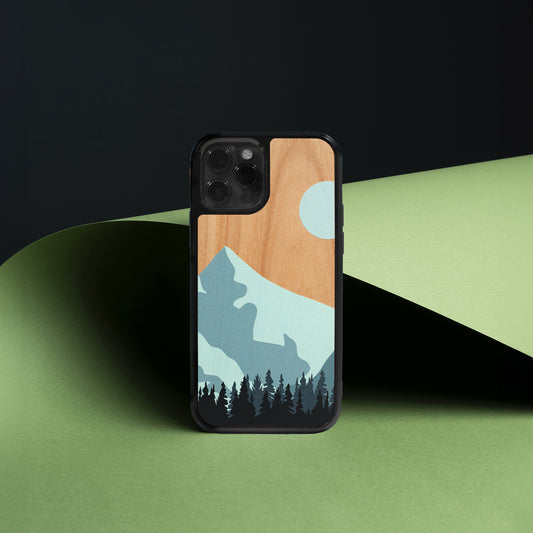 Coque iPhone en bois Montain Escape