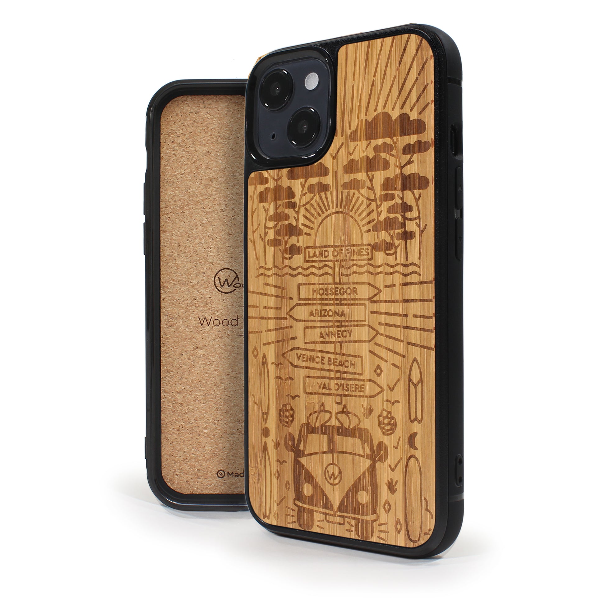 Coque iPhone en bois STORY II