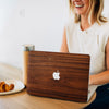 Cover en bois MacBook NOYER