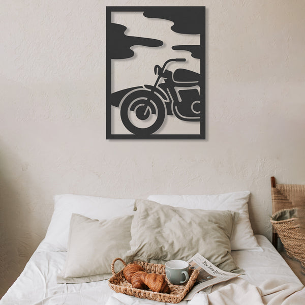 Tableau en bois Motorcycle Lifestyle