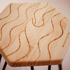 Tabouret pin massif WAVE