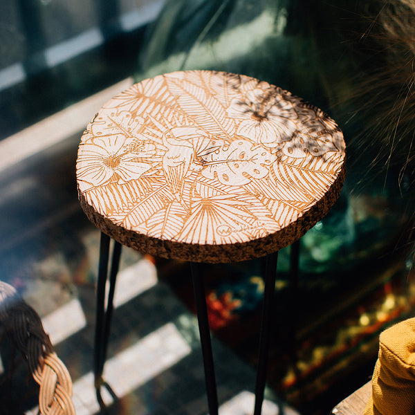 Tabouret en bois Jungle